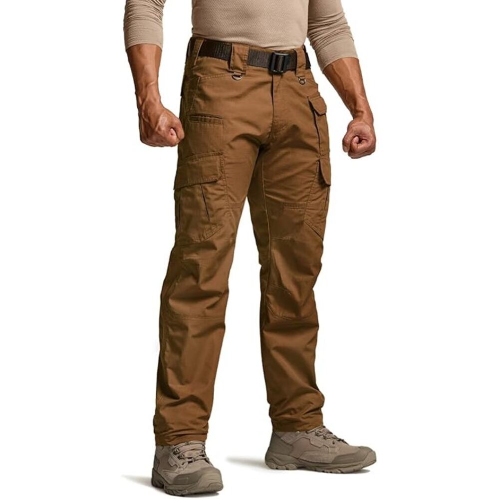 CQR Mens Tactical Pants Water Resistant Ripstop Cargo Pants Size 38 x 32 EUC‎